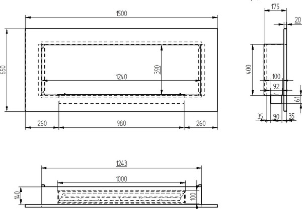 Биокамин Zefire Elliot 1500