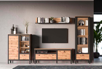 Полка Black Red White Loft P/150