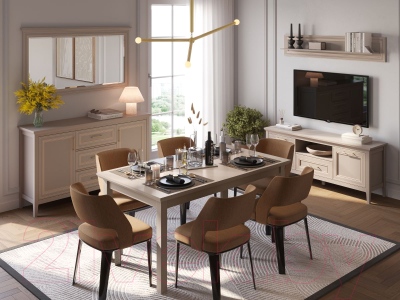 Обеденный стол Black Red White Classic STO/160