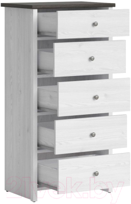 Комод Black Red White Порто KOM5S