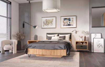 Каркас кровати Black Red White Grace LOZ160x200