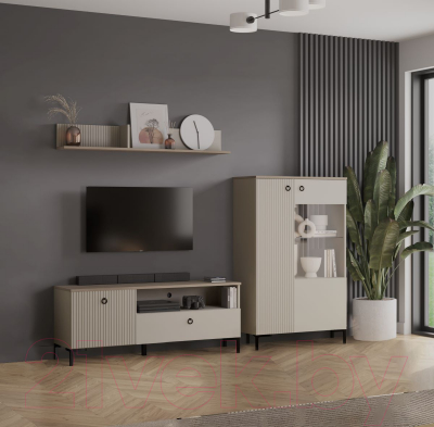 Тумба Black Red White Domenica RTV1D1S