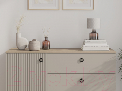 Тумба Black Red White Domenica KOM1D3S