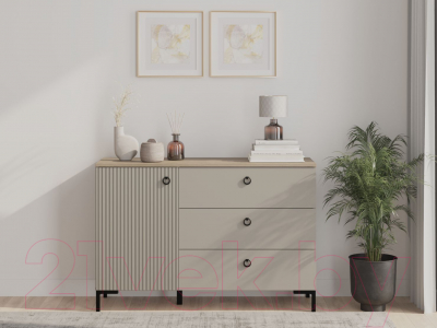 Тумба Black Red White Domenica KOM1D3S