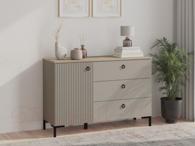 Тумба Black Red White Domenica KOM1D3S