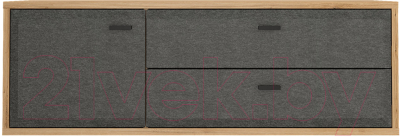 Тумба Black Red White Grace RTV1D2S - фото