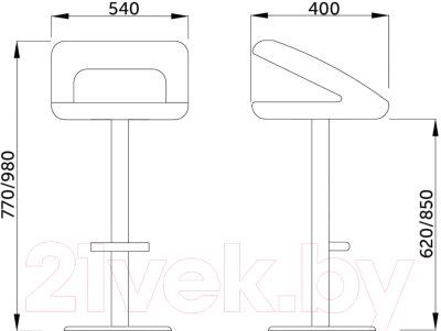 Стул барный AksHome Rosa