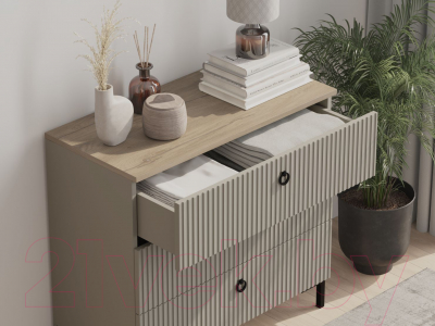 Комод Black Red White Domenica KOM3S