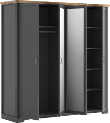 Шкаф Black Red White Jasmin SZF2L2D