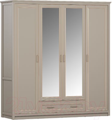 Шкаф Black Red White Classic SZF4D1S - фото