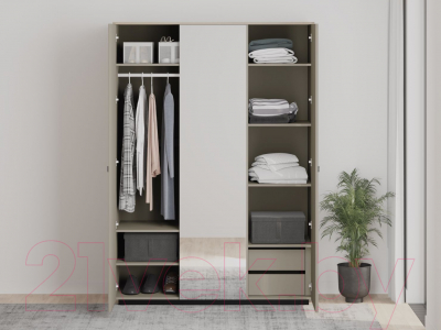 Шкаф Black Red White Domenica SZF3D