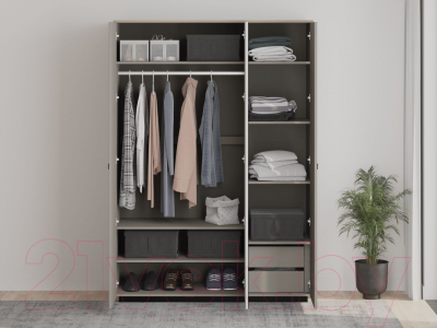 Шкаф Black Red White Domenica SZF3D