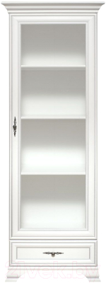 Шкаф с витриной Black Red White Kentaki S320-REG1W1S - фото