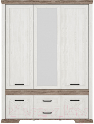 Шкаф Black Red White Marselle SZF5D2S - фото