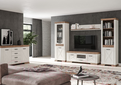 Шкаф Black Red White Marselle REG1DP