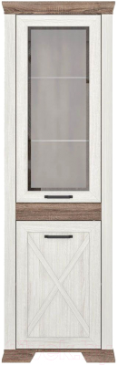 Шкаф с витриной Black Red White Marselle REG1W1DP - фото