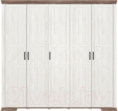 Шкаф Black Red White Marselle SZF5D - фото