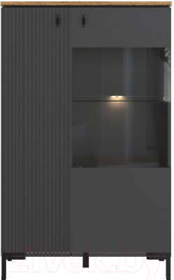 Шкаф Black Red White San Gimignano REG1D1W/140 с подсветкой - фото