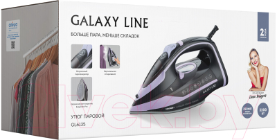 Утюг Galaxy Line GL 6135 (черный/лиловый)