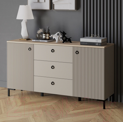 Тумба Black Red White Domenica KOM2D3S