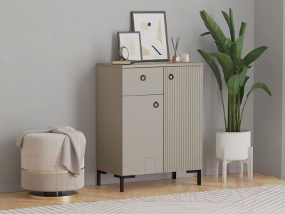 Тумба Black Red White Domenica KOM2D1S