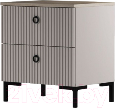 Прикроватная тумба Black Red White Domenica KOM2S - фото