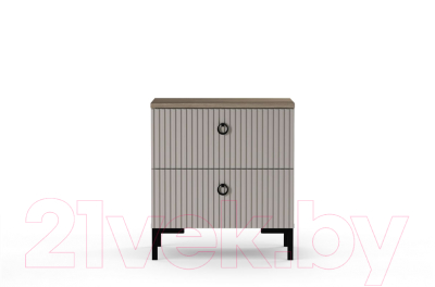 Прикроватная тумба Black Red White Domenica KOM2S