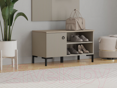 Тумба в прихожую Black Red White Domenica KOM1D