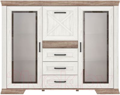 Тумба Black Red White Marselle KOM2W3S1K - фото