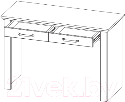 Туалетный столик Black Red White Marselle TOL2S