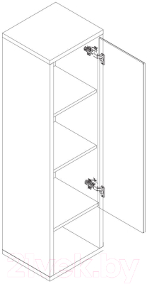 Шкаф навесной Black Red White Grace SFW1D