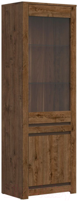 Шкаф с витриной Black Red White Kada S404-REG1W1D - фото