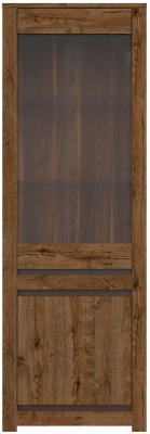 Шкаф с витриной Black Red White Kada S404-REG1W1D