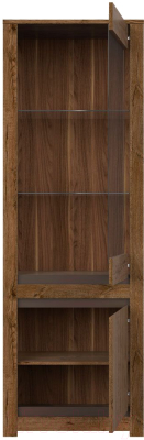 Шкаф с витриной Black Red White Kada S404-REG1W1D