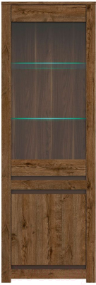 Шкаф с витриной Black Red White Kada S404-REG1W1D с подсветкой