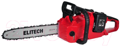 Пила цепная аккумуляторная Elitech ПЦА 36БЛ / 195515 (E1611.001.00)