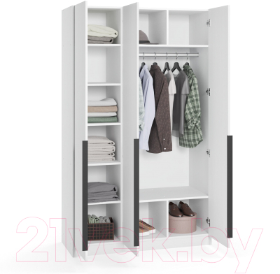 Шкаф Soma Lord Black 120x200