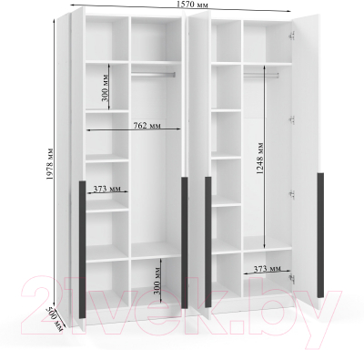 Шкаф Soma Lord Black 160x200