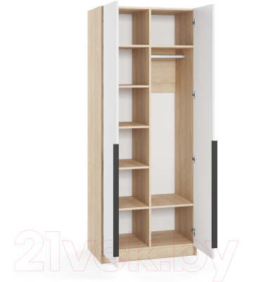 Шкаф Soma Lord Black 80x200