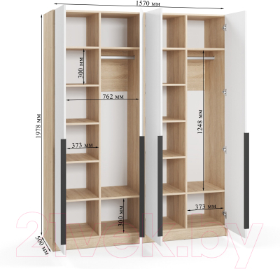 Шкаф Soma Lord Black 160x200