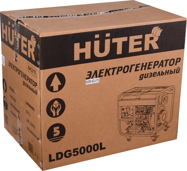 Дизельный генератор Huter LDG 5000L (64/2/11)