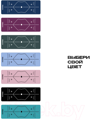 Коврик для йоги и фитнеса Proiron 1730x610x4 / К1736104Ч