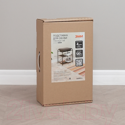 Полка для обуви ЗМИ Гранада 13 НБК с сиденьем / ПДОГ13СНБК