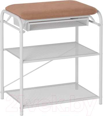 Полка для обуви ЗМИ Гранада 13В НБК с сиденьем и ящиком / ПДОГ13ВНБК - фото