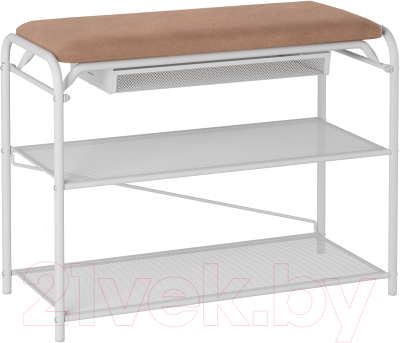 Полка для обуви ЗМИ Гранада 23В НБК с сиденьем и ящиком / ПДОГ23ВНБК - фото