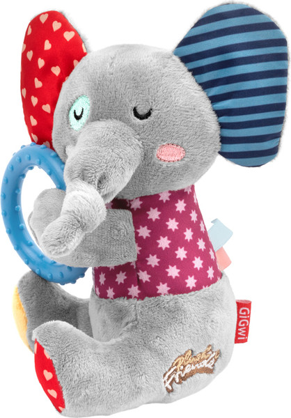 Игрушка для собак Gigwi Plush Friendz Слон с кольцом 85050 - фото