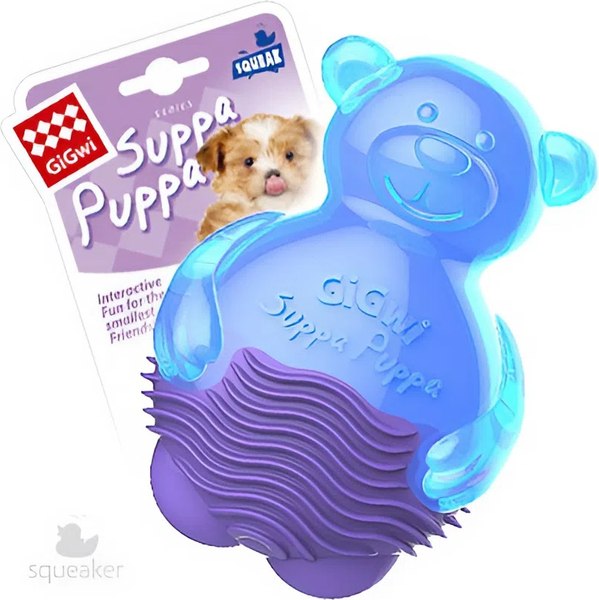 Игрушка для собак Gigwi Suppa Puppa Мишка с пищалкой 75424