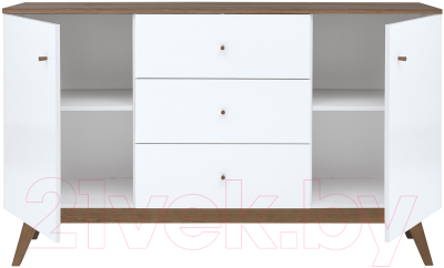 Тумба Black Red White Heda KOM2D3S