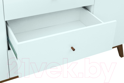 Тумба Black Red White Heda KOM2D3S