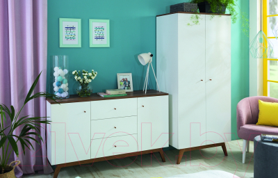 Тумба Black Red White Heda KOM2D3S